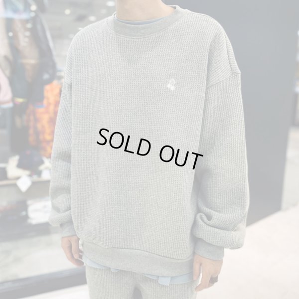 画像10: BUDS（バッズ）“WAFFLE HUTON CREW NECK” (10)