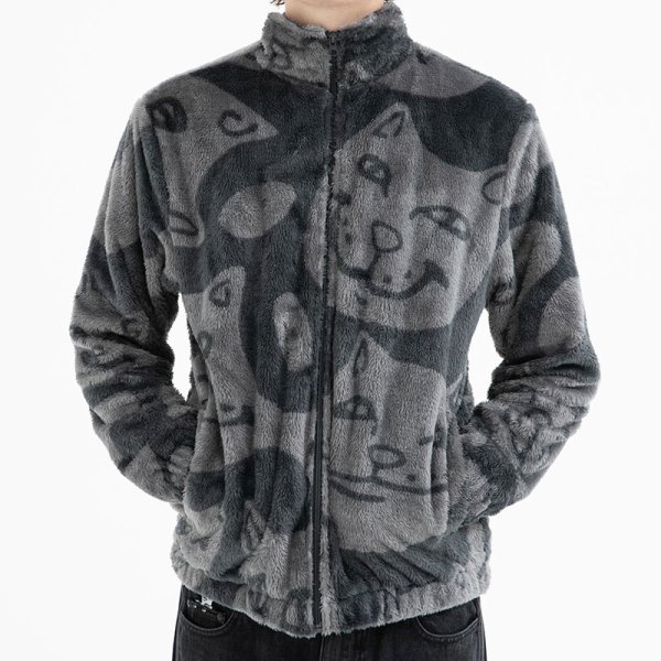 画像6: 【ラストLのみ】RIPNDIP (リップンディップ) “MANY FACES SHERPA JACKET” (6)