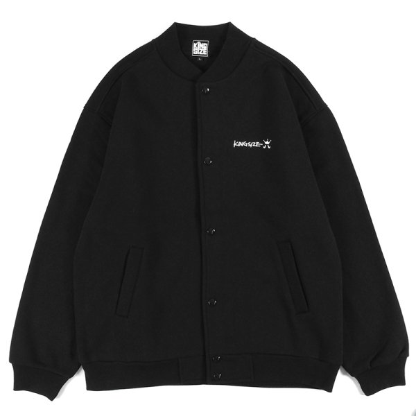 画像1: 【ラストMのみ】KINGSIZE（キングサイズ）“LOGO SWEAT SNAP JACKET” (1)