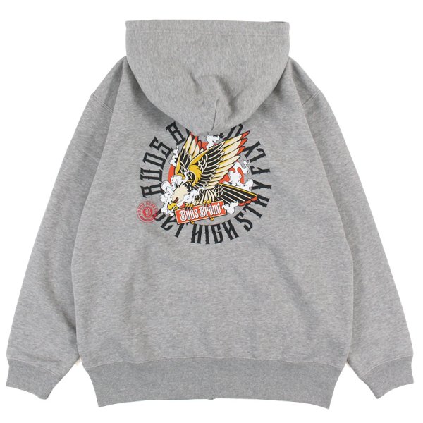 画像3: 【ラストXLのみ】BUDS（バッズ）“EAGLE ZIP HOOD” (3)