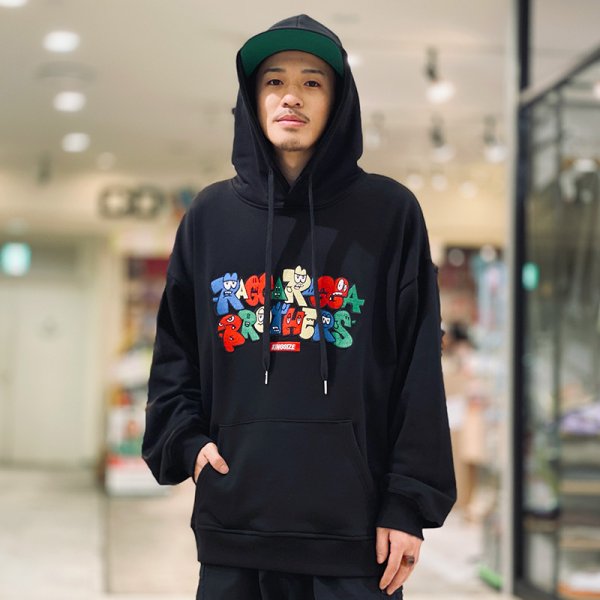 画像11: 【ラストLのみ】KINGSIZE(キングサイズ)“xRAGGARAGGA BROTHERS HOODY” (11)