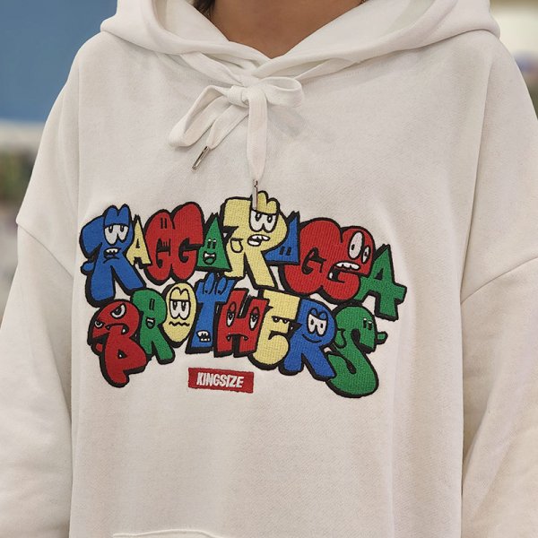 画像13: 【ラストLのみ】KINGSIZE（キングサイズ）“ｘRAGGARAGGA BROTHERS HOODY” (13)