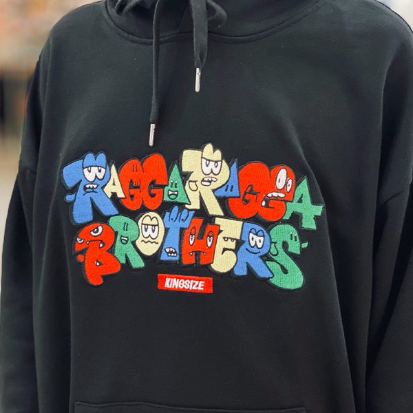 画像13: 【ラストLのみ】KINGSIZE(キングサイズ)“xRAGGARAGGA BROTHERS HOODY” (13)