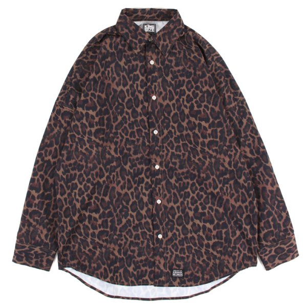 画像1: 【ラストLのみ】KINGSIZE（キングサイズ）“LEOPARD SHIRT” (1)