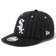 画像1: NEWERA（ニューエラ）“LP 59FIFTY MLB Pinstripe シカゴ・ホワイトソックス ブラック” (1)