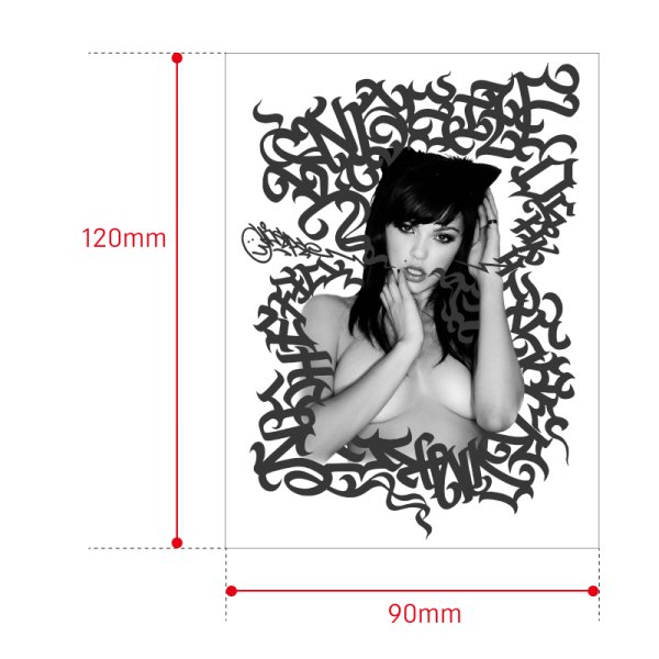 画像4: KINGSIZE(キングサイズ)“BAD GYAL WATERPROOF STICKER” (4)