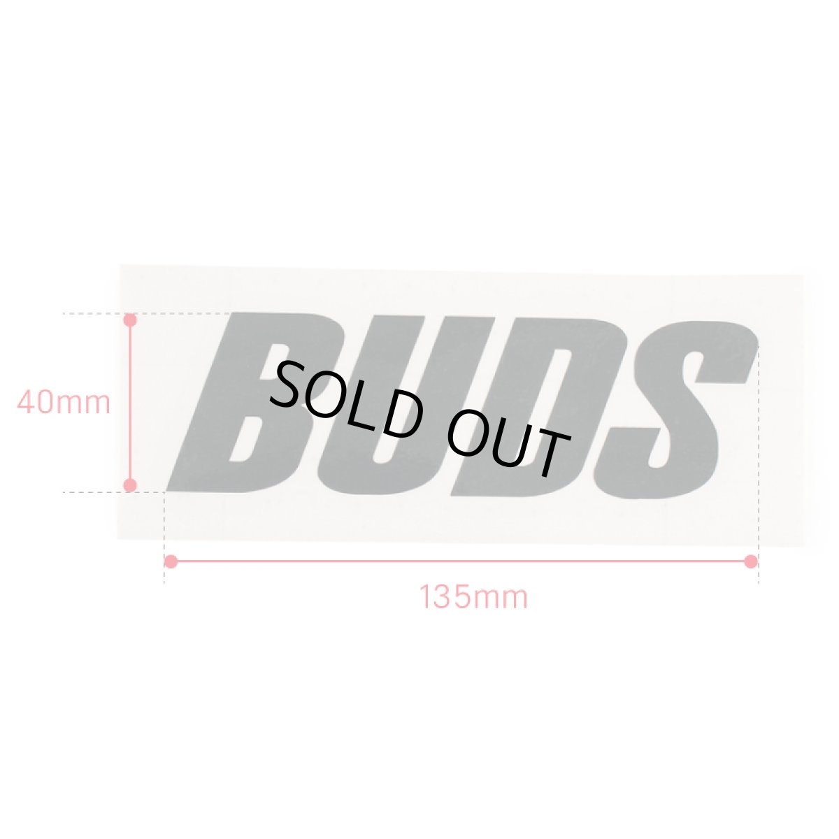 画像4: BUDS（バッズ）“CLASSIC LOGO CUTTING STICKER” (4)