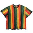 画像1: 【ラストM / Lのみ】SPECIAL1 (スペシャル ワン) “STRIPE MARINA TEE -REDxGOLDxGREENxBLACK-” (1)