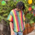 画像8: 【ラストM / Lのみ】SPECIAL1 (スペシャル ワン) “STRIPE MARINA TEE -REDxGOLDxGREENxBLACK-” (8)