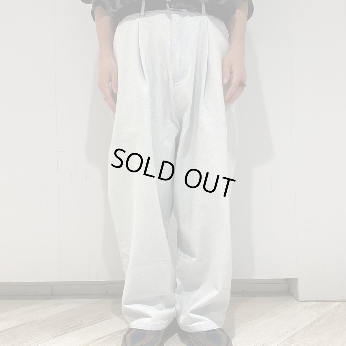 画像14: 【半額】【ラストXLのみ】KINGSIZE（キングサイズ）“TACK BAGGY DENIM PANTS” (14)