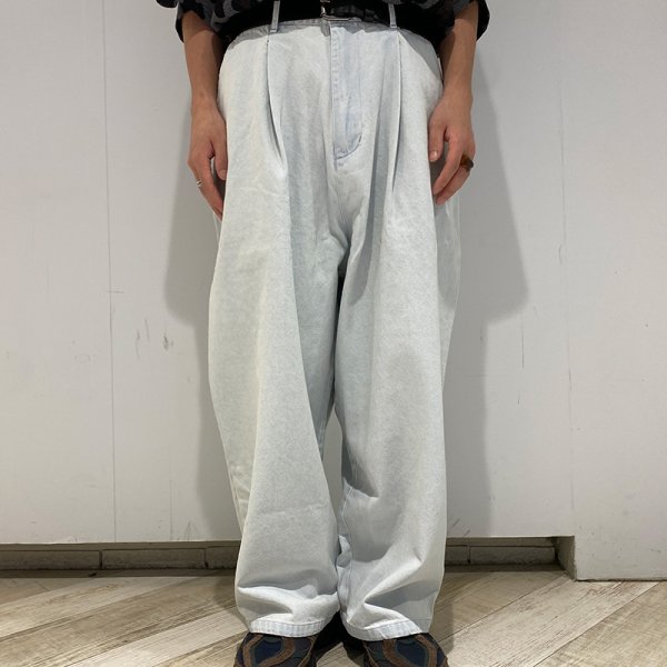 画像14: 【ラストXLのみ】KINGSIZE(キングサイズ)“TACK BAGGY DENIM PANTS” (14)