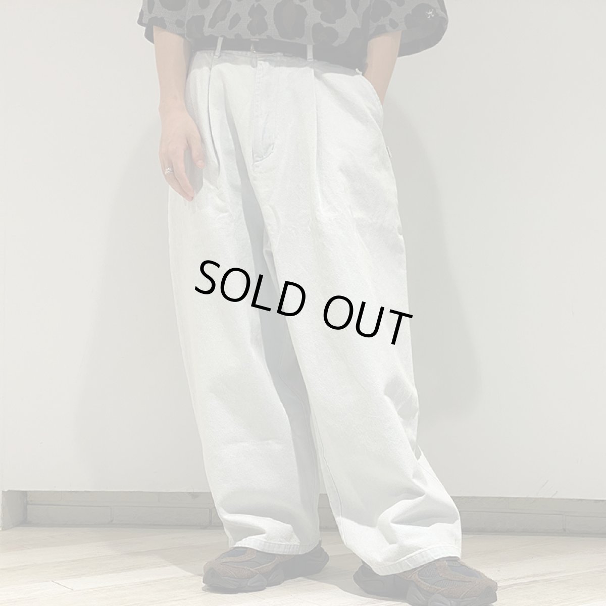 画像13: 【半額】【ラストXLのみ】KINGSIZE（キングサイズ）“TACK BAGGY DENIM PANTS” (13)
