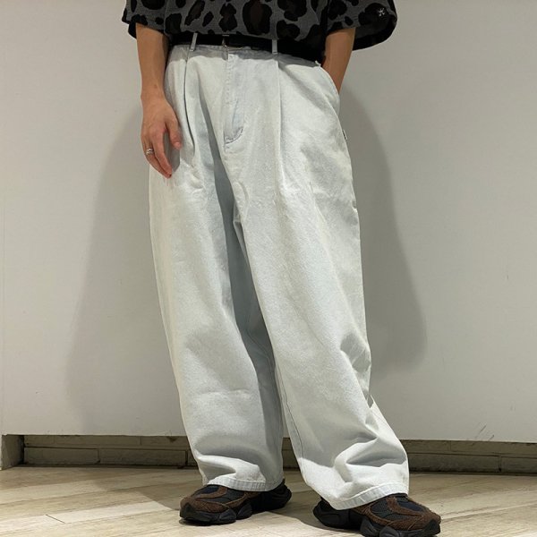 画像13: 【ラストXLのみ】KINGSIZE(キングサイズ)“TACK BAGGY DENIM PANTS” (13)