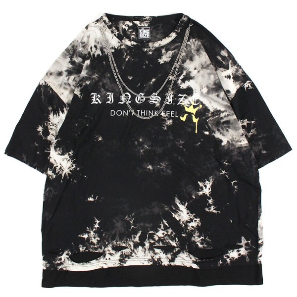 画像1: 【ラストLのみ】KINGSIZE（キングサイズ）“OLD KING DAMEGE TEE” (1)