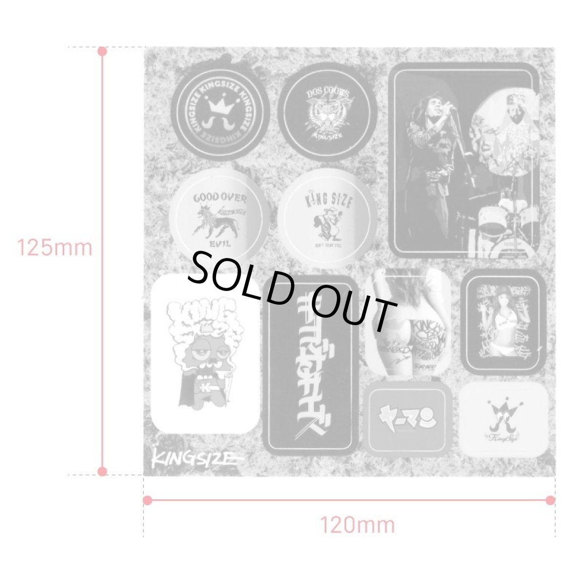 画像5: KINGSIZE（キングサイズ）“STICKER SHEET” (5)