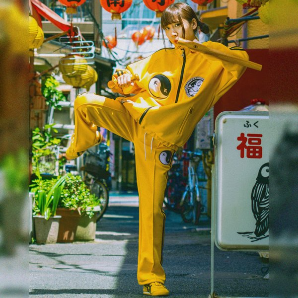 画像14: 【ラスト大型犬（XL）のみ】GALFY(ガルフィー) “少林寺犬法フレアトラックパンツ” (14)