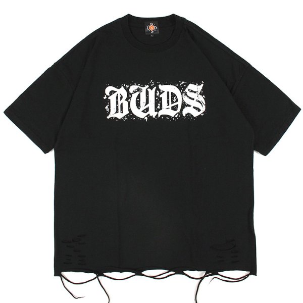 画像1: 【ラストLのみ】BUDS（バッズ）“DAMAGE TEE” (1)