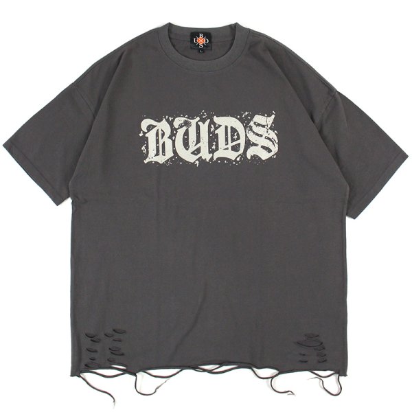 画像1: 【ラストLのみ】BUDS（バッズ）“DAMAGE TEE” (1)
