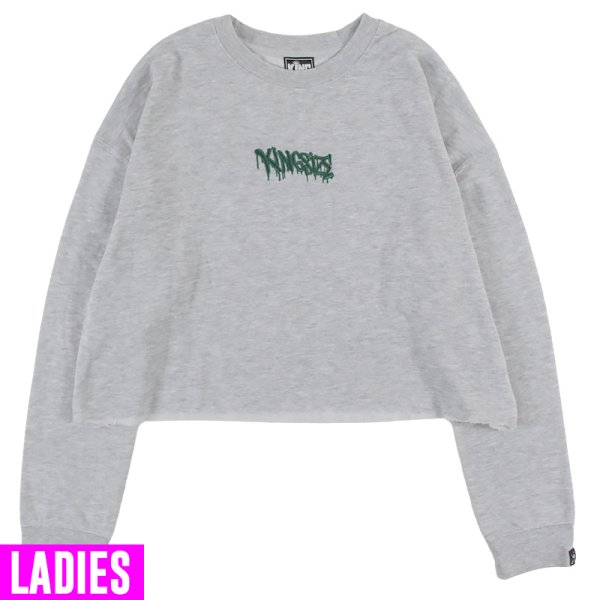 画像1: [レディース] KINGSIZE（キングサイズ）“CASPER W CROPPED CREW” (1)