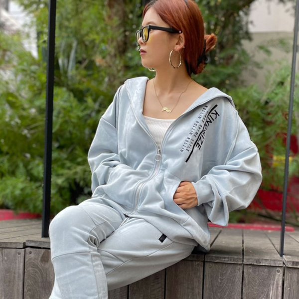 画像12: 【ラストXLのみ】KINGSIZE(キングサイズ)“ROLLIN ZIP HOOD” (12)