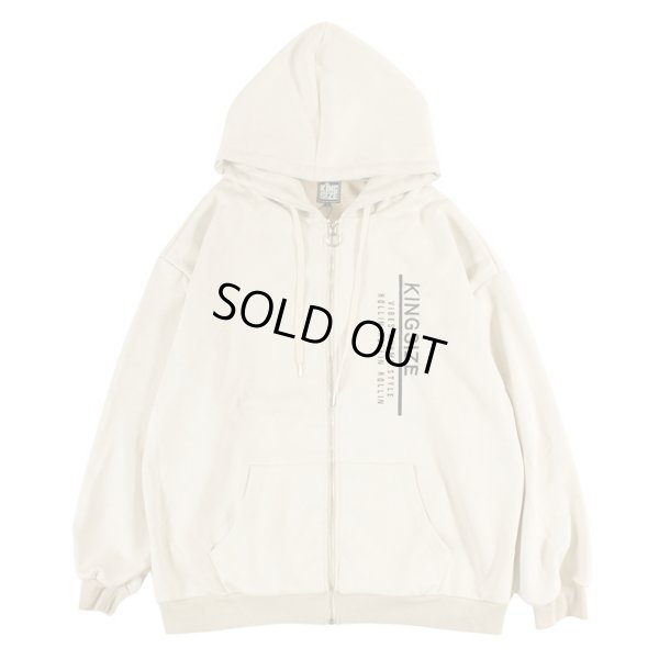 画像1: 【ラストXLのみ】KINGSIZE（キングサイズ）“ROLLIN ZIP HOOD” (1)