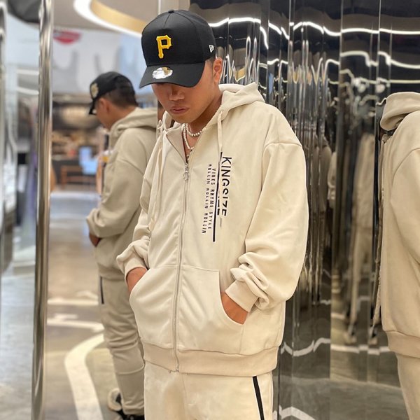 画像12: 【ラストXLのみ】KINGSIZE(キングサイズ)“ROLLIN ZIP HOOD” (12)