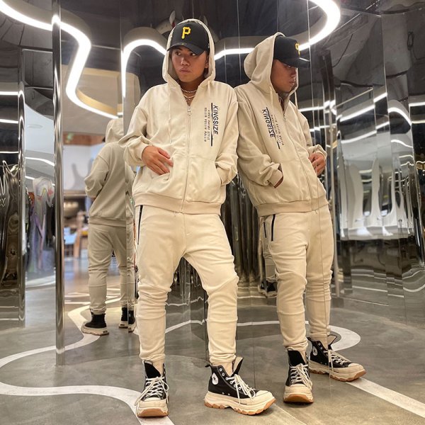 画像14: 【ラストXLのみ】KINGSIZE(キングサイズ)“ROLLIN ZIP HOOD” (14)