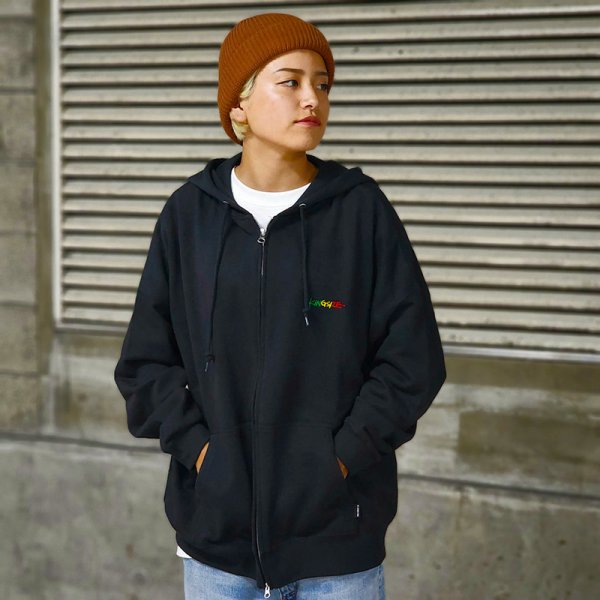 画像11: 【ラストMのみ】KINGSIZE（キングサイズ）“RASTA LOGO ZIP HOOD” (11)