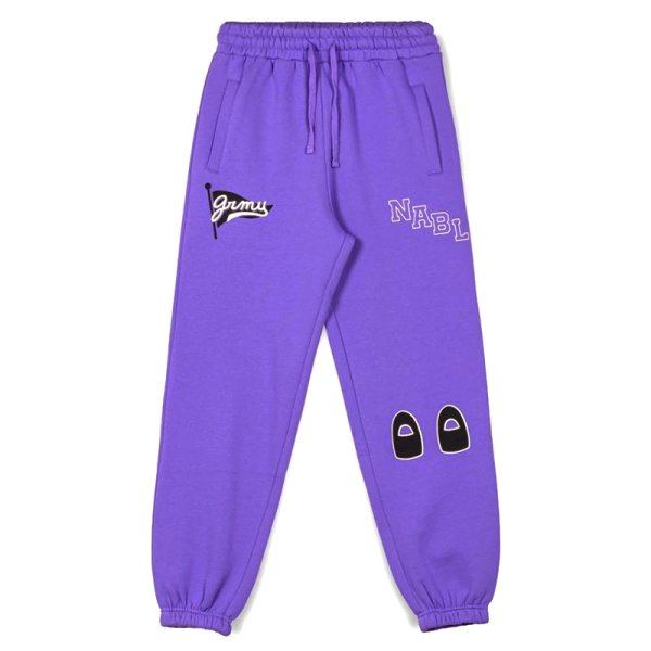 画像2: 【ラストXLのみ】GRIMEY / GRMY (グライミー) “NABLUS SWEATPANTS - VIOLET” (2)