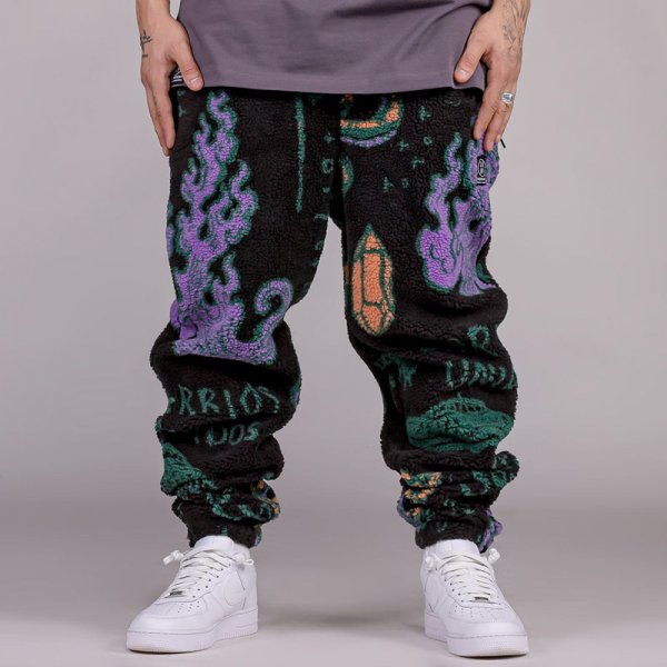 画像15: 【ラストMのみ】GRIMEY / GRMY (グライミー) “LOST BOYS ALL OVER JACQUARD SHERPA PANTS” (15)
