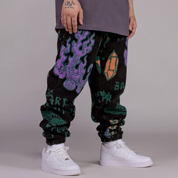 画像14: 【ラストMのみ】GRIMEY / GRMY (グライミー) “LOST BOYS ALL OVER JACQUARD SHERPA PANTS” (14)
