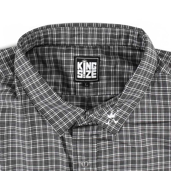 画像3: 【ラストXLのみ】KINGSIZE(キングサイズ)“SNAP CHECK L/S SHIRT” (3)