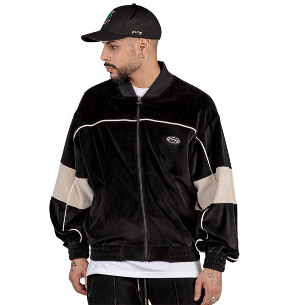 画像1: 【ラストXXLのみ】GRIMEY / GRMY (グライミー) “IAM VELVET TRACK JACKET” (1)