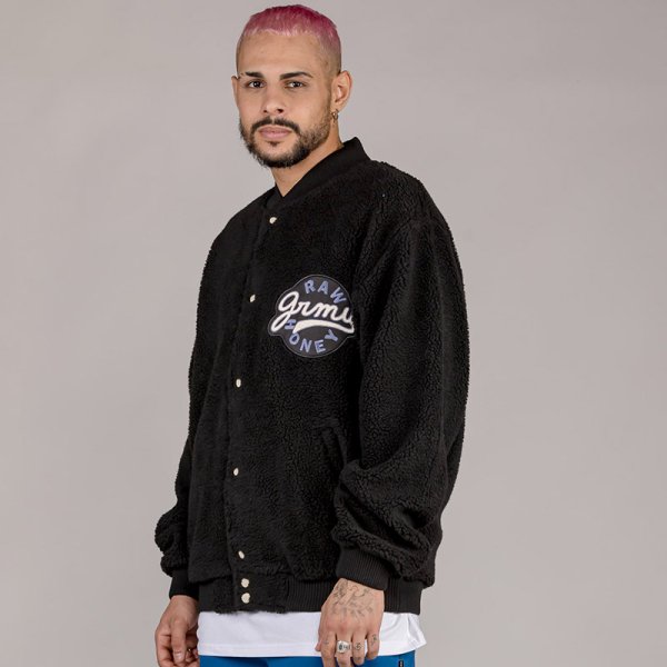 画像16: 【ラストLのみ】GRIMEY / GRMY (グライミー) “HIVE SHERPA BUTTON SWEATSHIRT” (16)