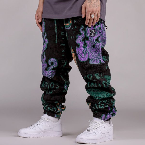 画像13: 【ラストMのみ】GRIMEY / GRMY (グライミー) “LOST BOYS ALL OVER JACQUARD SHERPA PANTS” (13)