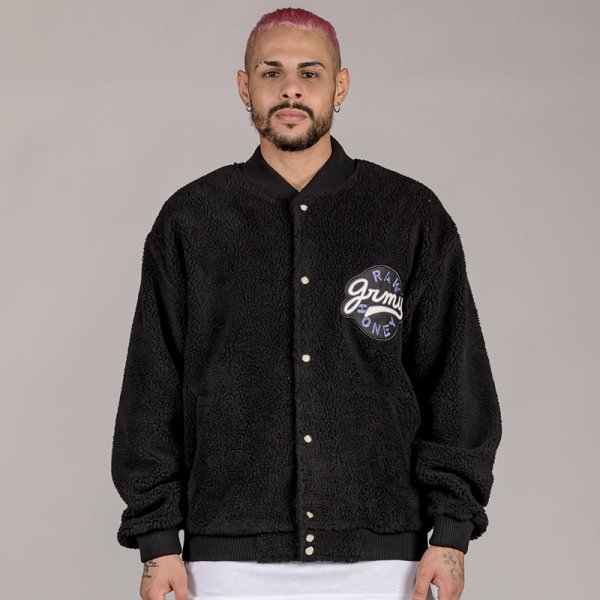 画像17: 【ラストLのみ】GRIMEY / GRMY (グライミー) “HIVE SHERPA BUTTON SWEATSHIRT” (17)