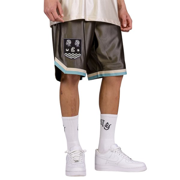 画像1: 【ラストXLのみ】GRIMEY / GRMY (グライミー) “FIRE ROUTE BASKET SHORTS” (1)