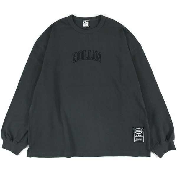 画像1: 【ラストMのみ】KINGSIZE（キングサイズ）“ROLLIN L/S TEE” (1)
