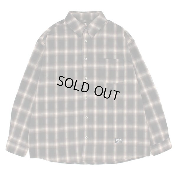 画像1: 【ラストXLのみ】BUDS（バッズ）“OMBRE CHECK LOOSE SHIRTS” (1)