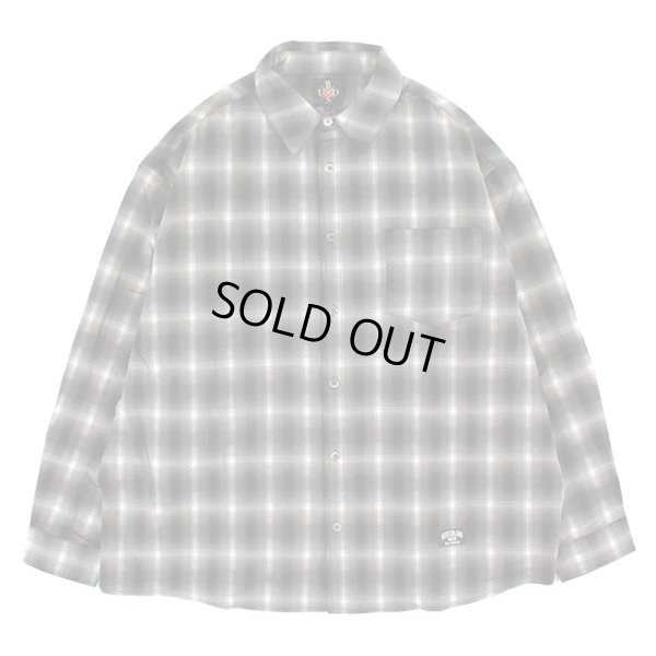画像1: 【ラストXLのみ】BUDS（バッズ）“OMBRE CHECK LOOSE SHIRTS” (1)