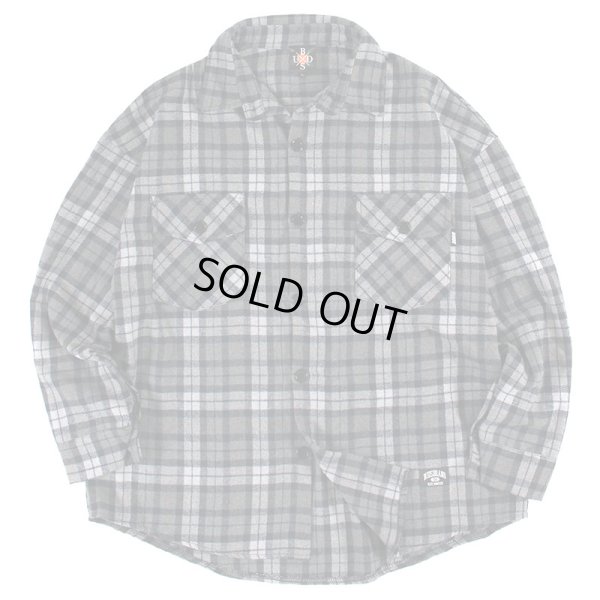 画像1: 【ラストLのみ】BUDS（バッズ）“ROUND HEM CHECK HEAVY  SHIRTS” (1)
