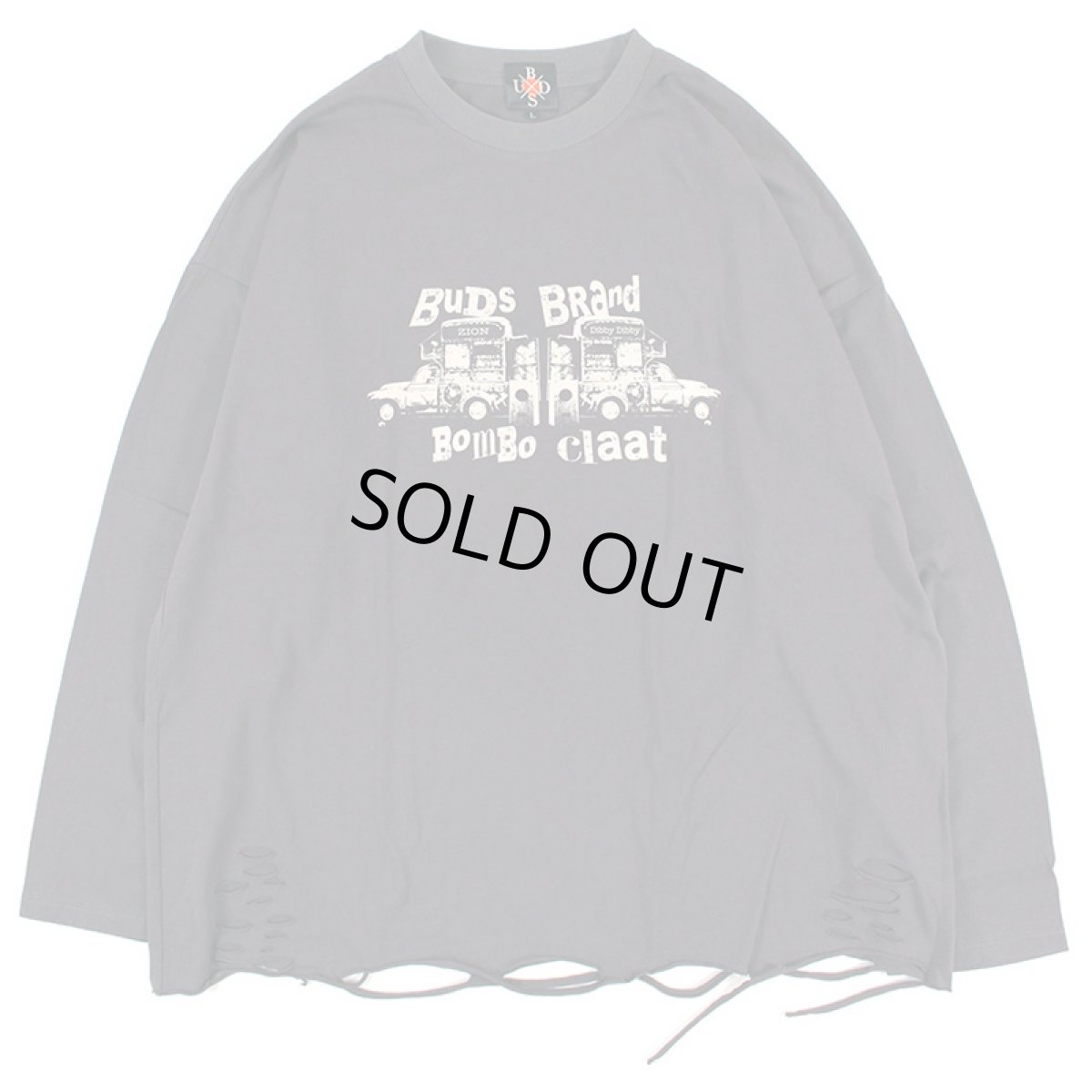 画像1: BUDS（バッズ）“BOMBO CLAAT DAMAGE L/S TEE” (1)