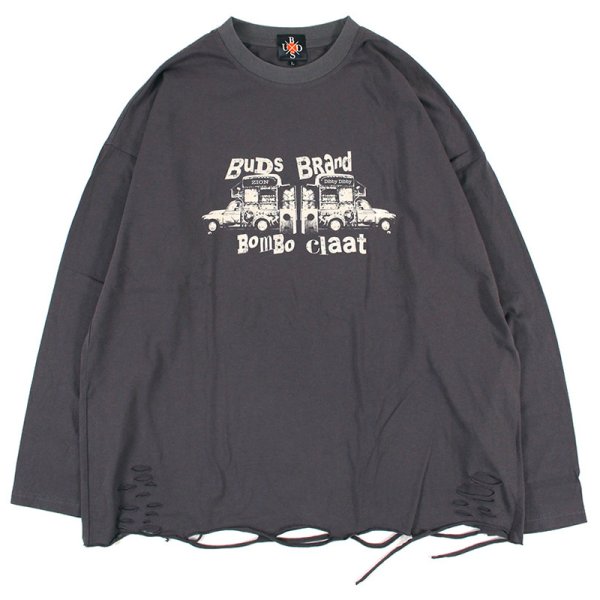 画像1: BUDS（バッズ）“BOMBO CLAAT DAMAGE L/S TEE” (1)