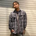 画像13: 【ラストLのみ】BUDS（バッズ）“ROUND HEM CHECK HEAVY  SHIRTS” (13)