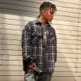 画像14: 【ラストLのみ】BUDS（バッズ）“ROUND HEM CHECK HEAVY  SHIRTS” (14)