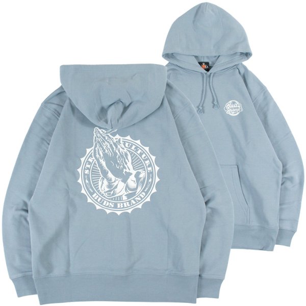 画像1: 【ラストLのみ】BUDS（バッズ）“SMOKING HAND HOODIE” (1)