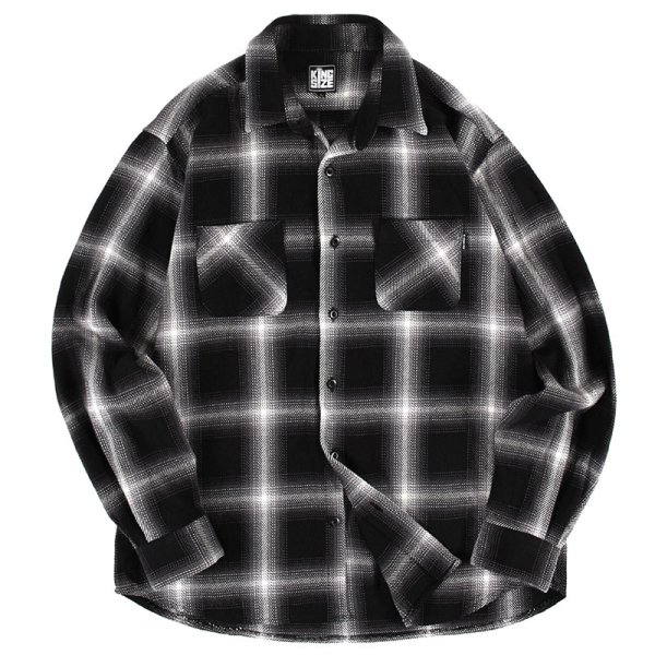 画像1: 【ラストLのみ】KINGSIZE（キングサイズ）“BIG CHECK SHIRT” (1)