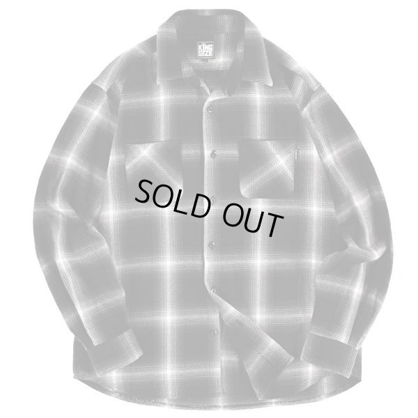 画像1: 【ラストLのみ】KINGSIZE(キングサイズ)“BIG CHECK SHIRT” (1)
