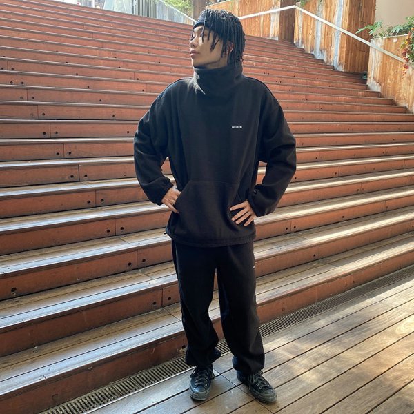 画像13: 【ラストLのみ】BUDS（バッズ）“DOUBLE FLEECE HIGH NECK CREW” (13)