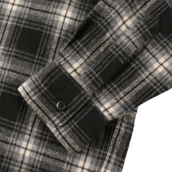 画像10: 【ラストXLのみ】KINGSIZE(キングサイズ)“BLACK CHECK SHIRT” (10)